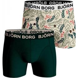 Björn Borg Core Boxer 2-pack - Green/Print