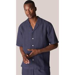 Eton Linen Resort Shirt Mand Kortærmede Skjorter Regular Fit Ensfarvet hos Magasin