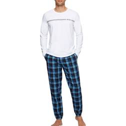 HUGO BOSS Dynamic Long Pyjama White/Blue