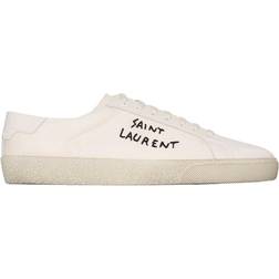 Saint Laurent Court Classic Sl/06 Embroidered Sneakers Hvid, Dame