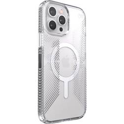 Speck Presidio Perfect-Clear with Grips Compatible with MagSafe iPhone 13 Pro Max Clear