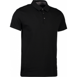 Seven Seas Interlock Polo Shirt - Black