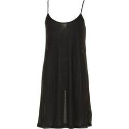 Lady Avenue Chemise Slip Dress - Black