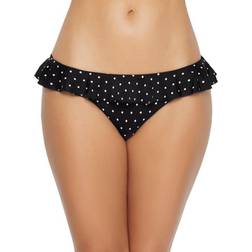 Freya Jewel Cove Italini Frill Bikini Bottoms - Black