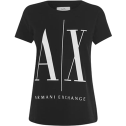 Armani Exchange Foil Logo T-shirt - Black