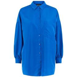 Pieces Chrilina Shirt - Mazarine Blue