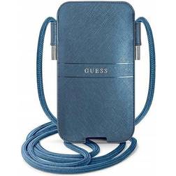 Guess Handbag GUPHLPSASBBL 6.7 blue/blue Saffiano Strap