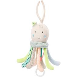 Fehn 054033 Octopus Music Box Cuddly Toy & Sleep Aid: Wind-up Music Box with Gentle Melody"Brahm's Lullaby" Soothes in Any Situation for Babies and Toddlers from 0 Months
