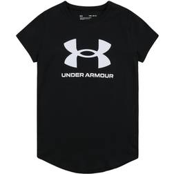 Under Armour Girl's Sportstyle Graphic Short Sleeve - Black/White