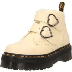 Dr. Martens Devon Heart Milled Nappa Womens Blackcurrant Boots