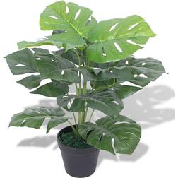 vidaXL Kunstig monstera-plante med potte 45 cm grøn Kunstig plante