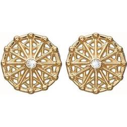 Christina Watches Carousel Earrings - Gold/Transparent