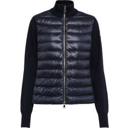 Moncler Quilted Down & Knit Cardigan in 778 778