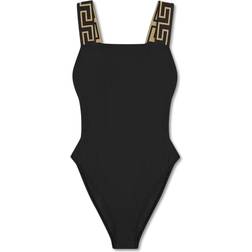 Versace Greca Border One-piece Swimsuit - Black