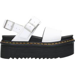 Dr. Martens Voss Quad Leather Strap Sandals With Plateau - White
