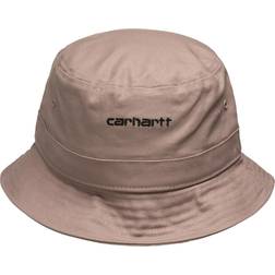 Carhartt WIP Script Bucket Hat - Earthy Pink & Black