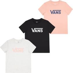 Vans Kortærmet T-shirt til Kvinder Drop V SS Crew-B W (Størrelse: L)