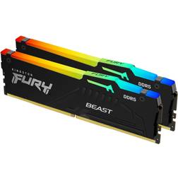 Kingston Fury Beast Black RGB DDR5 5600MHz 2x8GB (KF556C40BBAK2-16)