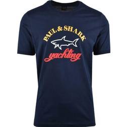 Paul & Shark Central Logo T-Shirt M - Navy