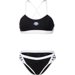 Arena Cross Back Solid Bikini Women black/white DE 2022 Swimsuits