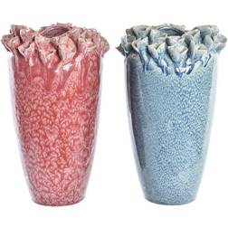 Dkd Home Decor Pink Turkisblå Stentøj Moderne (20 x 20 x 30,5 cm) (2 enheder) Vase