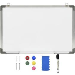 vidaXL magnetisk whiteboard 60x40 cm stål hvid
