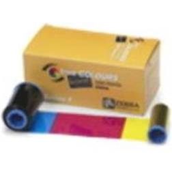 Zebra farve (cyan, magenta, gul, kul sort, klar overflade) print-bånd (farve)