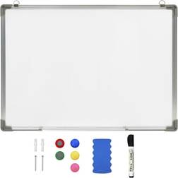 vidaXL Magnetisk whiteboard 70x50 cm stål hvid 50x70cm