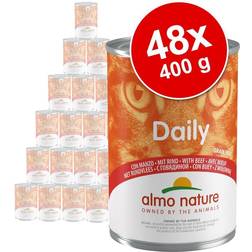 Almo Nature 6x400g Daily Menu Okse kattemad