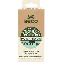 Gibbon Beco Compostable Big & Strong Poop Bags, Unscented, Pack 96