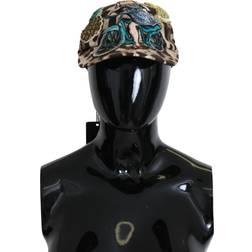 Dolce & Gabbana DG Leopard Sequin Sicily Applique Baseball Hat