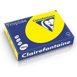 Clairefontaine Farvet papir Trophée, A4, 160g, solgul 1029, pakke a 250 ark