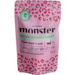 Monster Cat Pouches Kitten Chicken/Turkey 85
