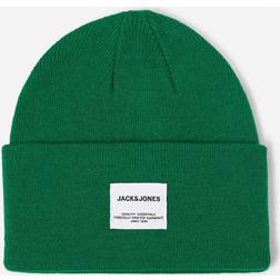 Jack & Jones long beanie with patch logo in