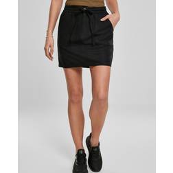 Urban Classics Ladies Viscose Twill Skirt (Sort, 2XL)