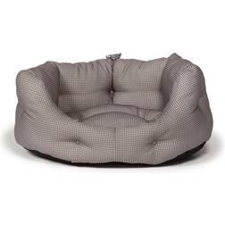 Danish Design Super lækker Snuggle Bed Vintage Dogstooth