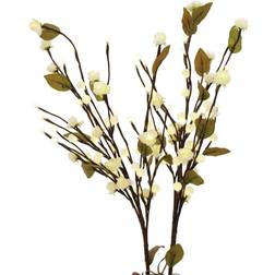 Kunstig Kamelia m. LED-lys, hvid, 50cm Kunstig plante