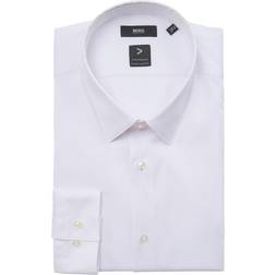 HUGO BOSS Extra-slim-fit shirt in easy-iron cotton-blend poplin