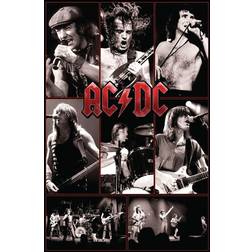 AC/DC Live (Collage) Unisex multifarvet Plakat