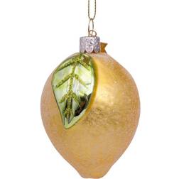 VONDELS Glaskugle Citron Juletræspynt