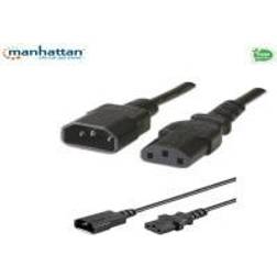 Manhattan 352673 Extension power cable IEC320 C14 to C13 10A 1m black
