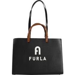 Furla Tote Bags Varsity Style black Tote Bags for ladies