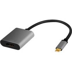 LogiLink USB C-DisplayPort M-F 3.2 Gen 1 0.2m