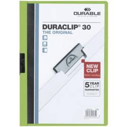 Durable DURACLIP 30 A4 Green Pack of 25
