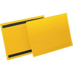Durable lagerlomme m/magnet A4 tværformat gul