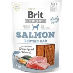 Brit Care Lets Bite, Jerky Salmon Protein Bar, 80