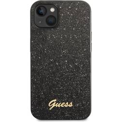 Guess Glitter Flakes Metal Logo Case for iPhone 14 Plus