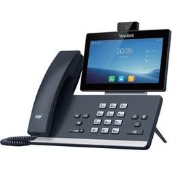 Yealink T58W VoIP-telefon med opkalds-ID 10-party opkaldskapacitet med CAM50 kamera