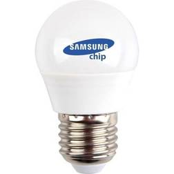 V-TAC 4,5W LED kronepære Samsung LED chip, G45, E27 Neutral hvid