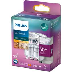Philips SceneSwitch LED Lamps 4.8W GU10 2-pack